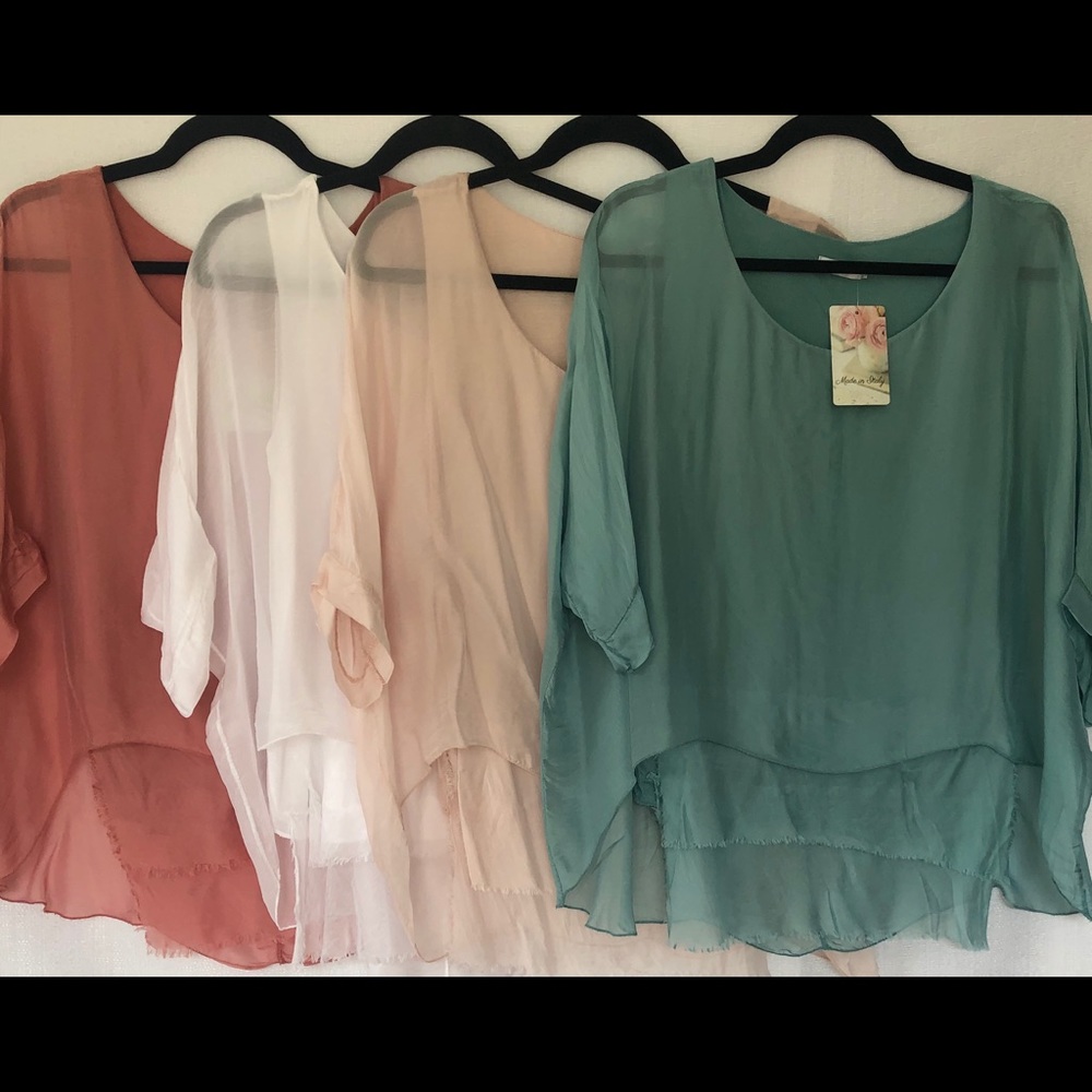 Bundle of 4 Silk tops